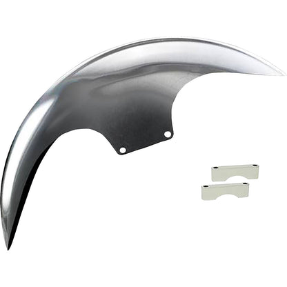 Paul Yaffe's Bagger Nation Cafe Front Fender - 21" - Chrome Spacers for Harley-Davidson [MPN: CAFE-21-13E-C]_1136160