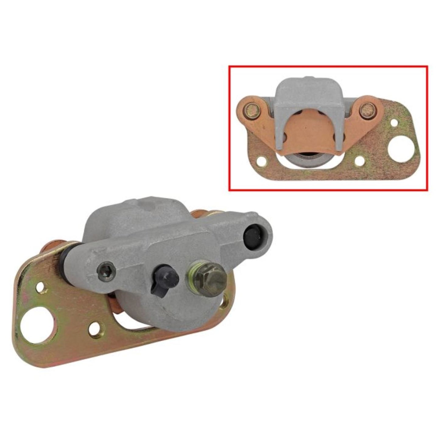 Bronco Brake Caliper - Front Left - with Brake Pads AT-05A33_1408602