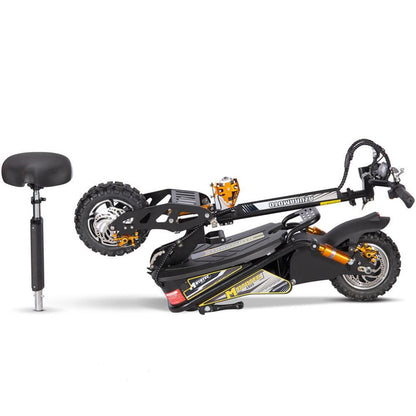 MotoTec USA Ares 48v 1600w Electric Scooter - Black MT-ARES-48V-1600W_BLACK_976836