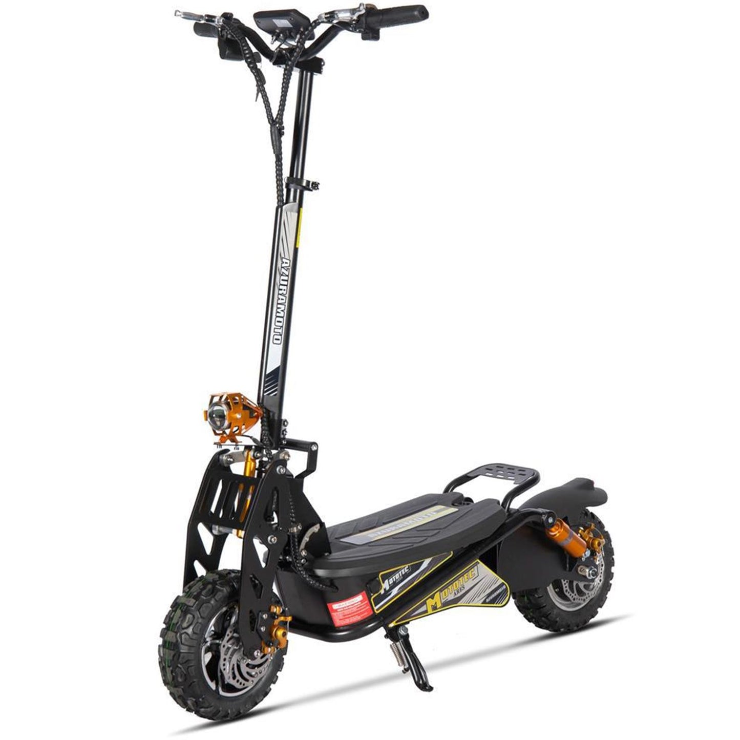 MotoTec USA Ares 48v 1600w Electric Scooter - Black MT-ARES-48V-1600W_BLACK_976834