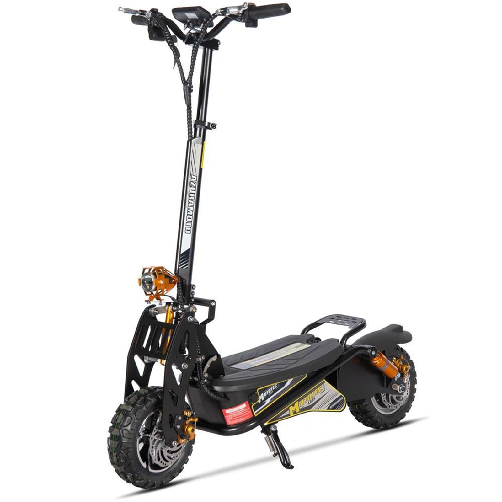 MotoTec USA Ares 48v 1600w Electric Scooter - Black MT-ARES-48V-1600W_BLACK_976834