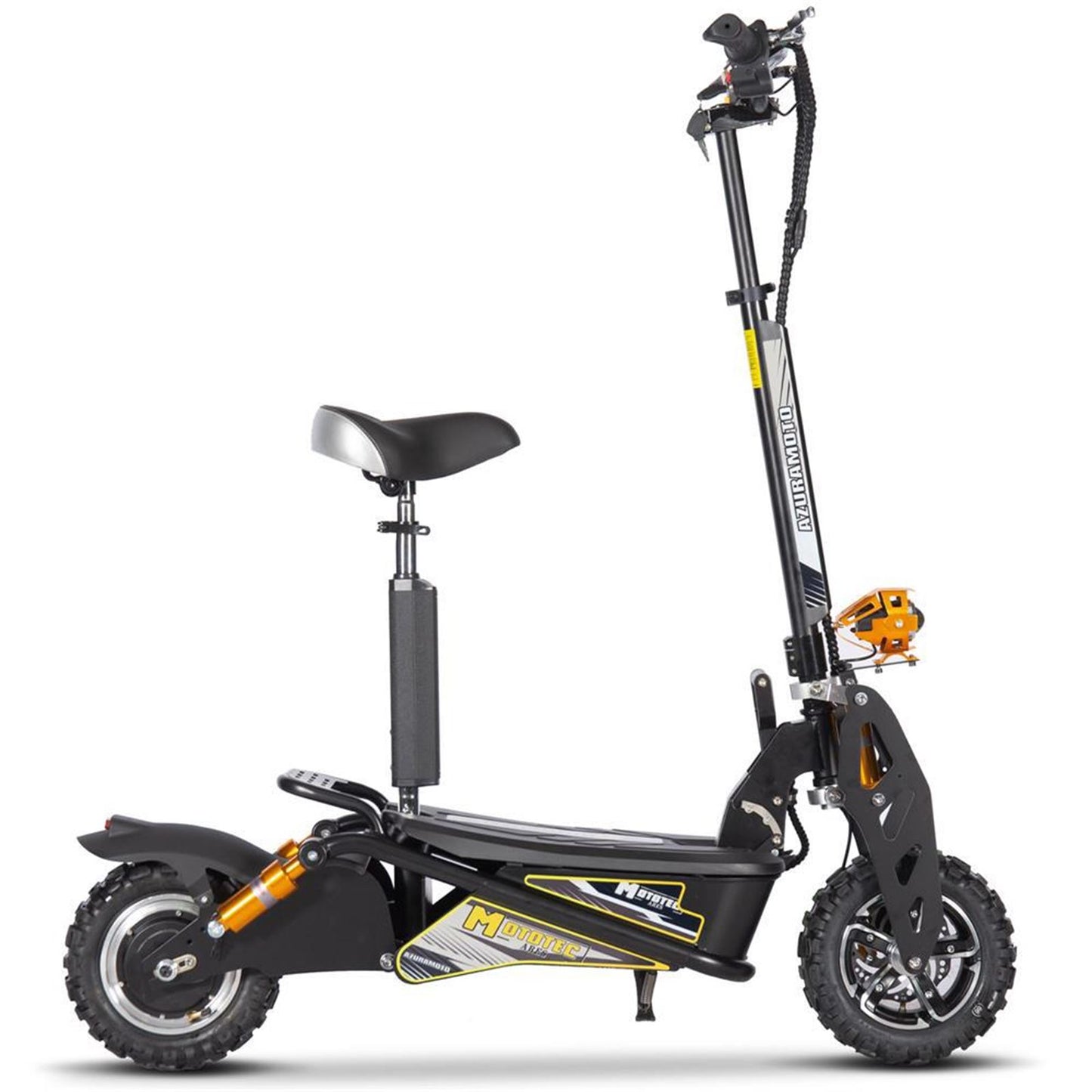 MotoTec USA Ares 48v 1600w Electric Scooter - Black MT-ARES-48V-1600W_BLACK_976831