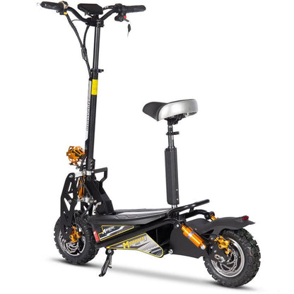 MotoTec USA Ares 48v 1600w Electric Scooter - Black MT-ARES-48V-1600W_BLACK_976828