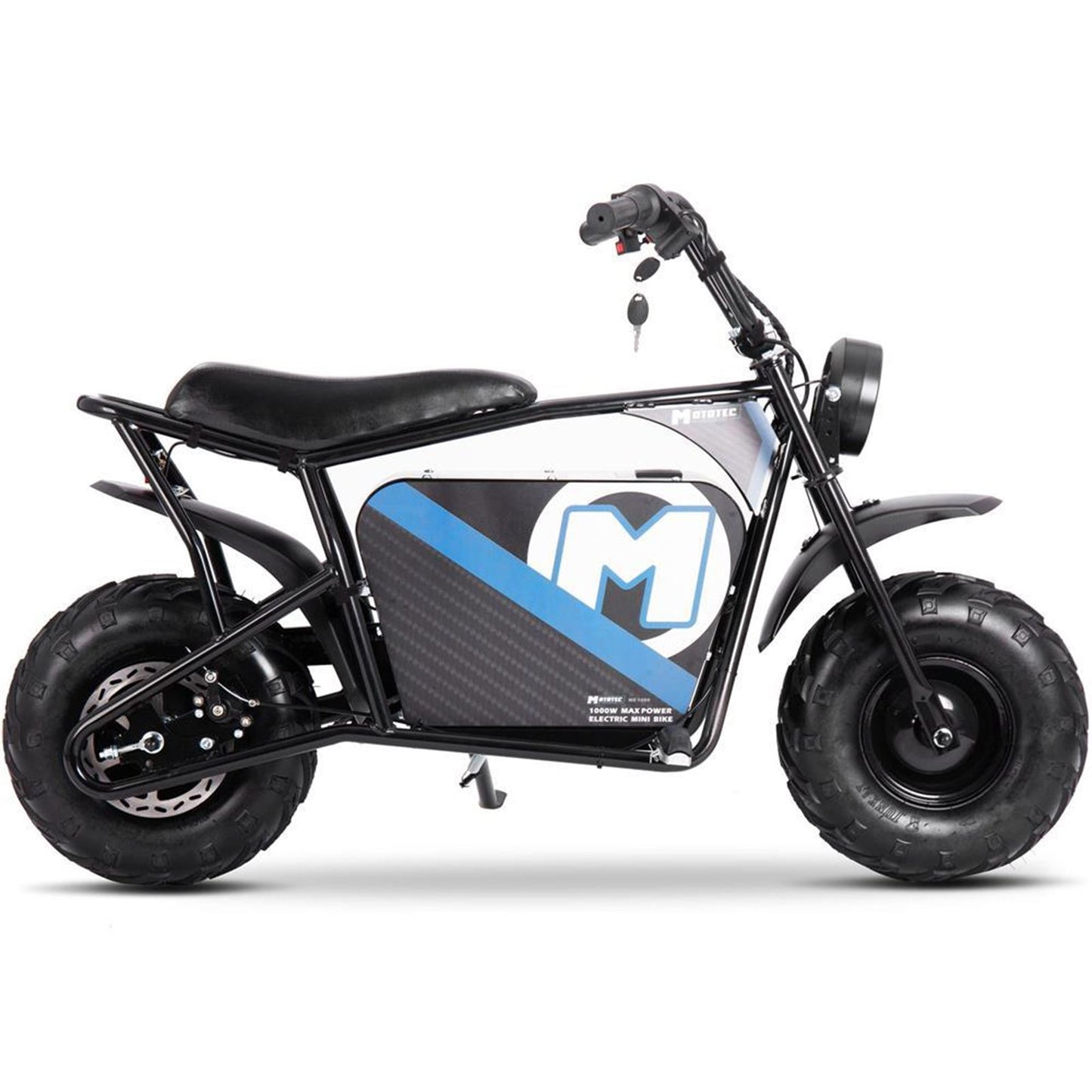 MotoTec USA 48v 1000w Electric Powered Mini Bike - Black MT-MINIBIKE-48V-1000W_BLACK_976839