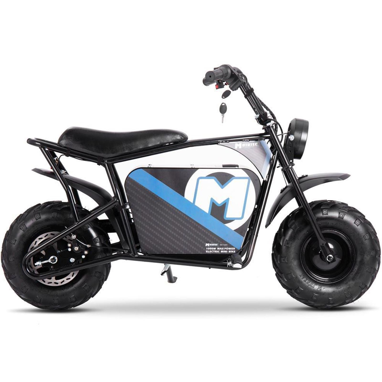 MotoTec USA 48v 1000w Electric Powered Mini Bike - Black MT-MINIBIKE-48V-1000W_BLACK_976839