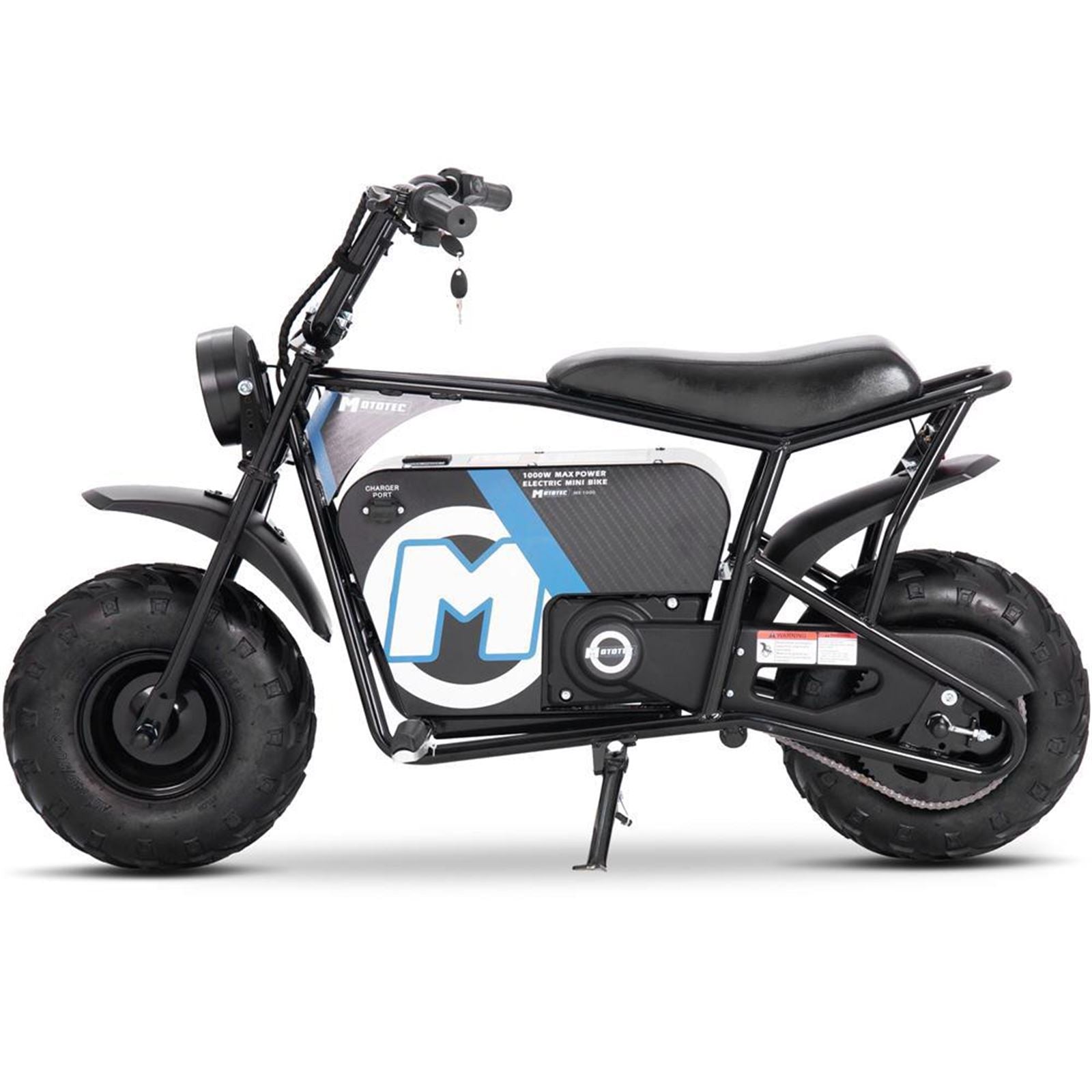 MotoTec USA 48v 1000w Electric Powered Mini Bike - Black MT-MINIBIKE-48V-1000W_BLACK_976840
