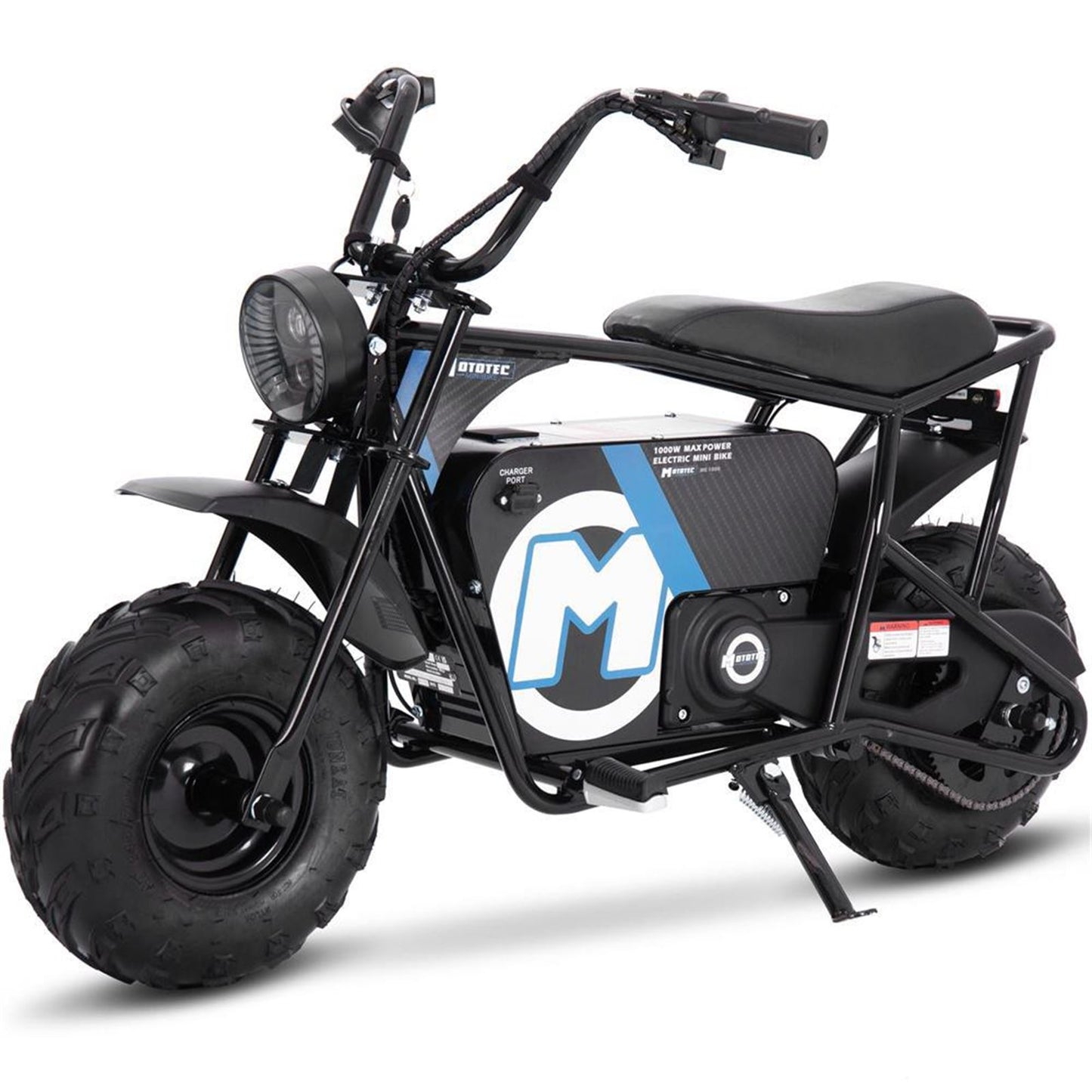MotoTec USA 48v 1000w Electric Powered Mini Bike - Black MT-MINIBIKE-48V-1000W_BLACK_976841