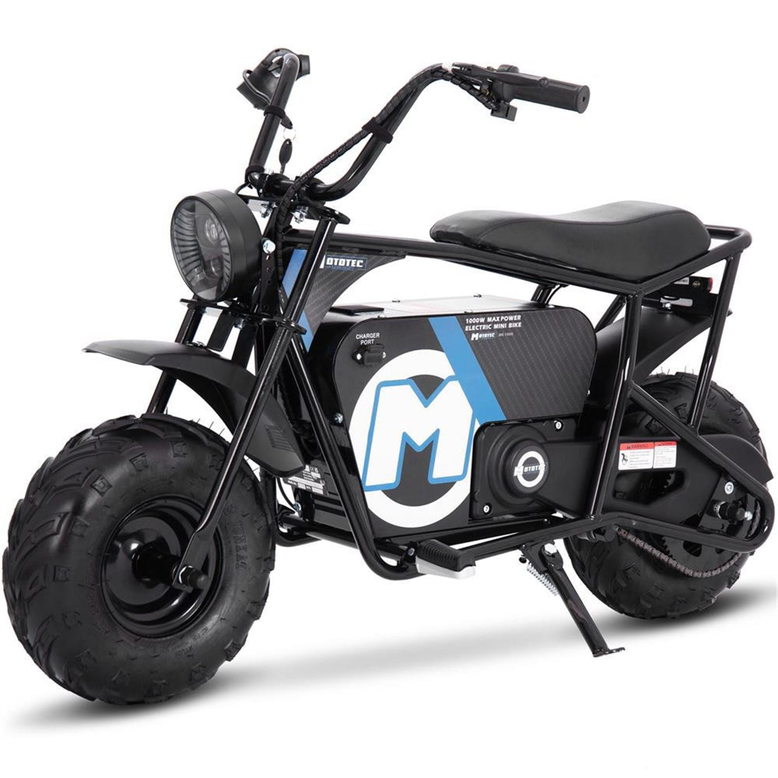 MotoTec USA 48v 1000w Electric Powered Mini Bike - Black MT-MINIBIKE-48V-1000W_BLACK_976841