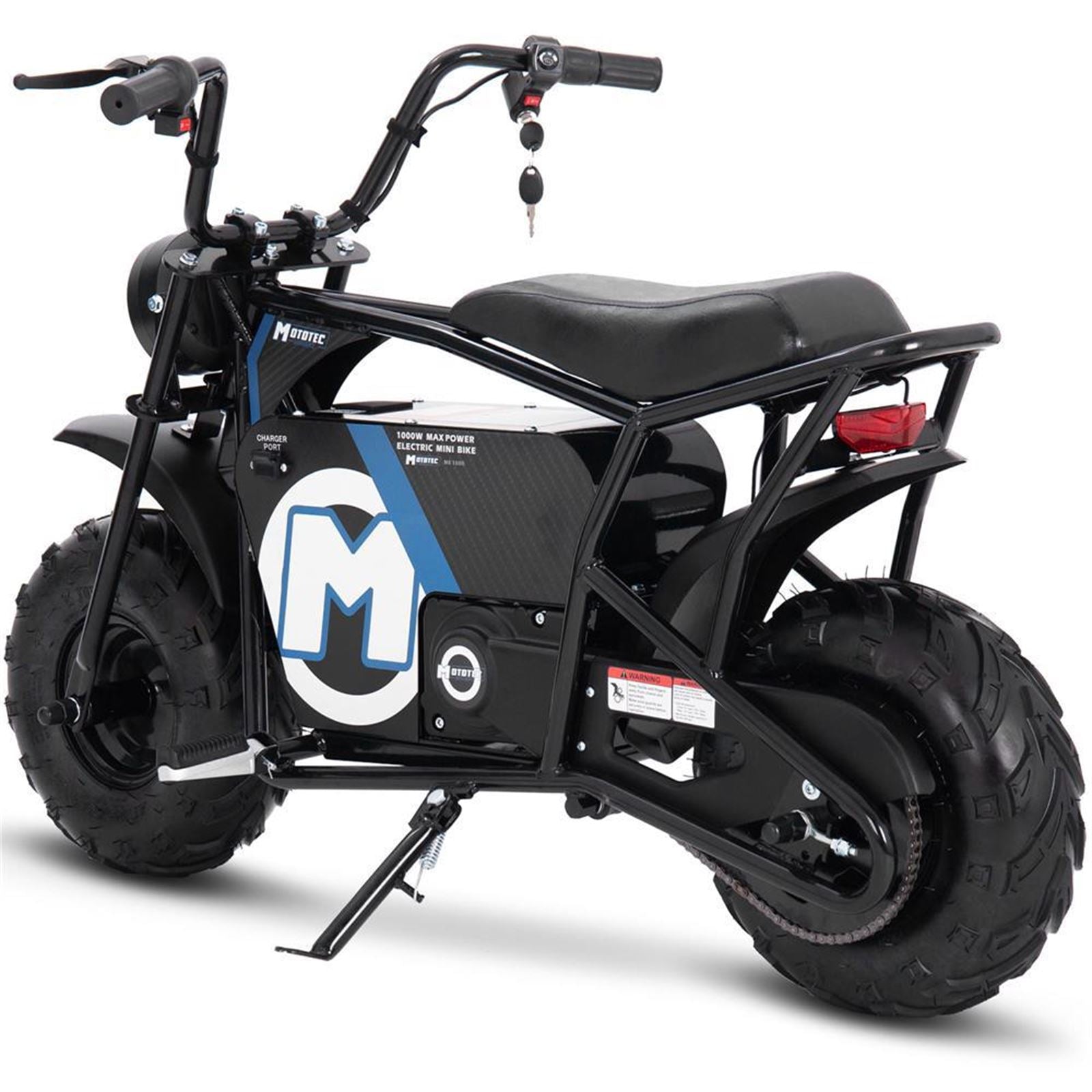 MotoTec USA 48v 1000w Electric Powered Mini Bike - Black MT-MINIBIKE-48V-1000W_BLACK_976842