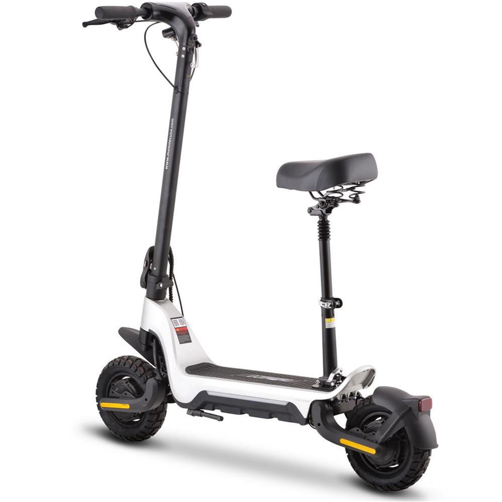 MotoTec USA Fury 48v 1000w Lithium Electric Scooter - Silver [MPN: MT-FURY-48V-1000W_SILVER]_976860