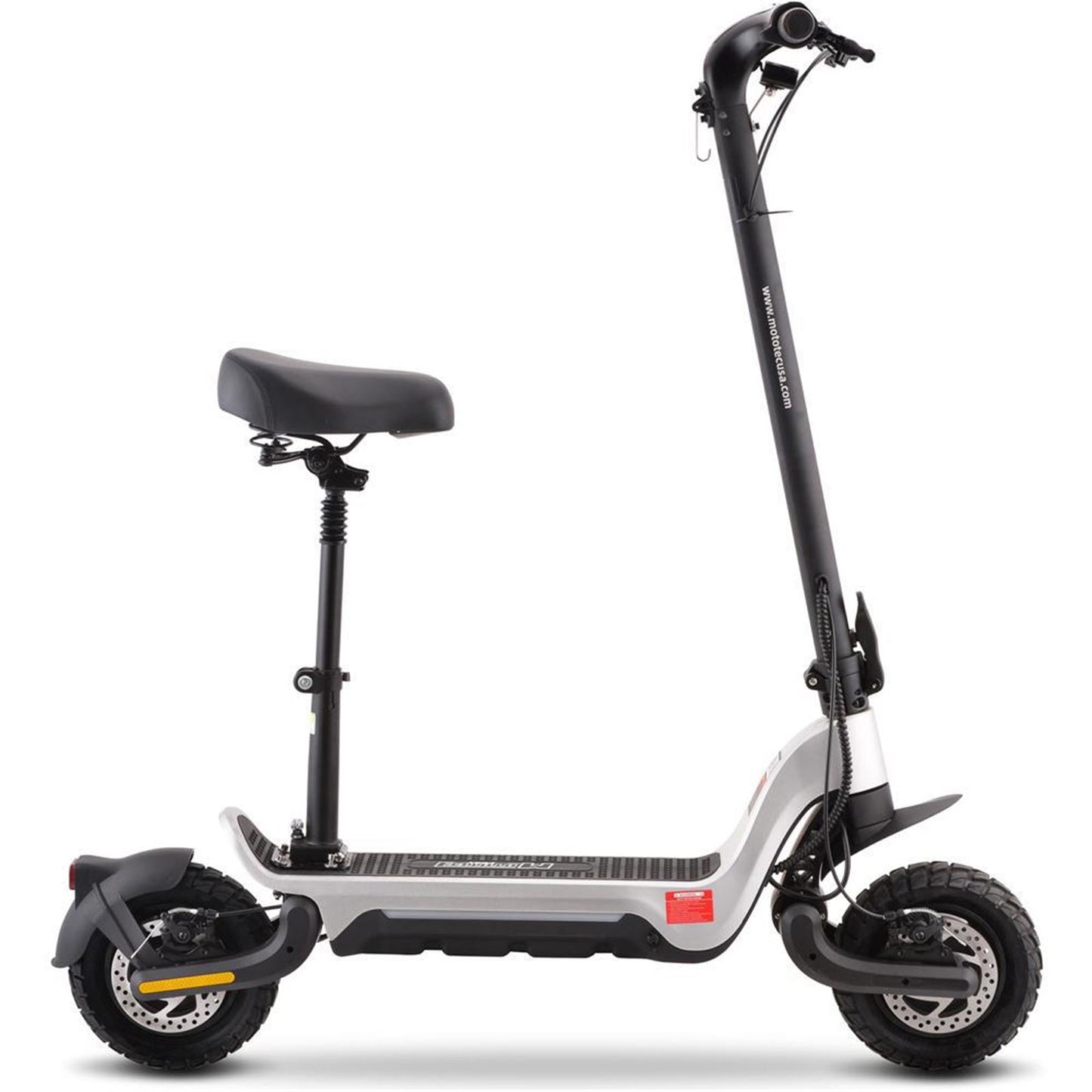 MotoTec USA Fury 48v 1000w Lithium Electric Scooter - Silver [MPN: MT-FURY-48V-1000W_SILVER]_976861