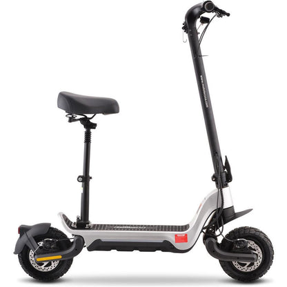 MotoTec USA Fury 48v 1000w Lithium Electric Scooter - Silver [MPN: MT-FURY-48V-1000W_SILVER]_976861