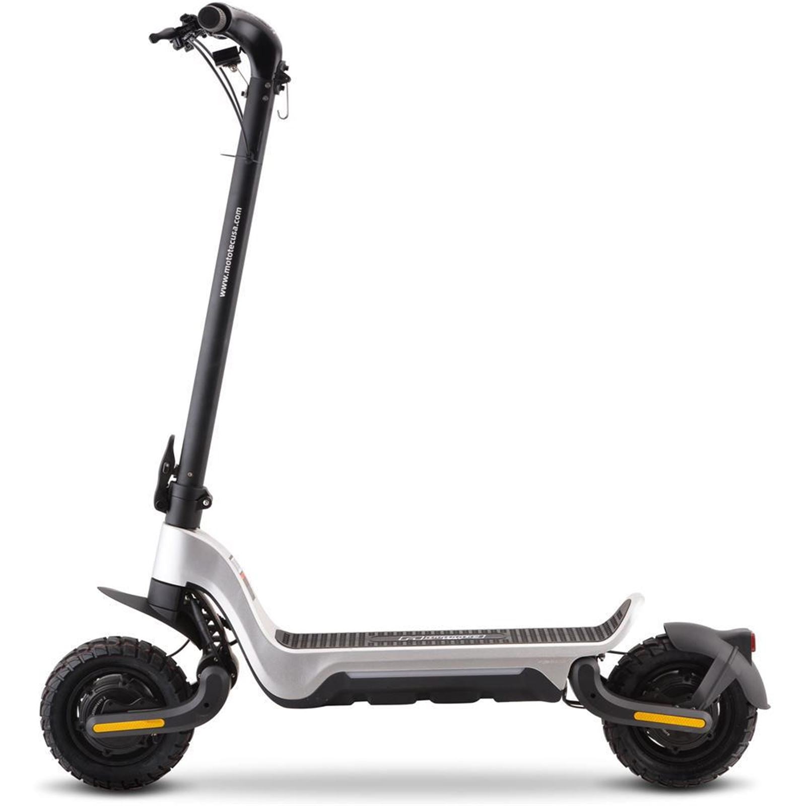 MotoTec USA Fury 48v 1000w Lithium Electric Scooter - Silver [MPN: MT-FURY-48V-1000W_SILVER]_976862