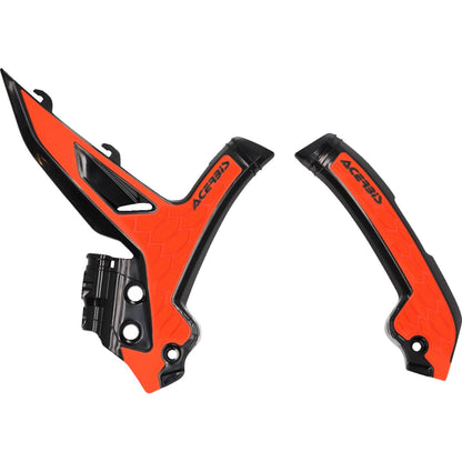 Acerbis X-Grip Frame Guards - Orig Equip - '16 - Orange/Black 2975045229_1388530