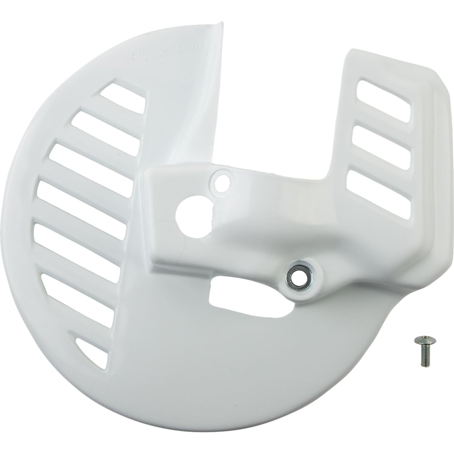 UFO Plastics Front Disc Guard - White for Honda [MPN: HO02661#041]_1160907