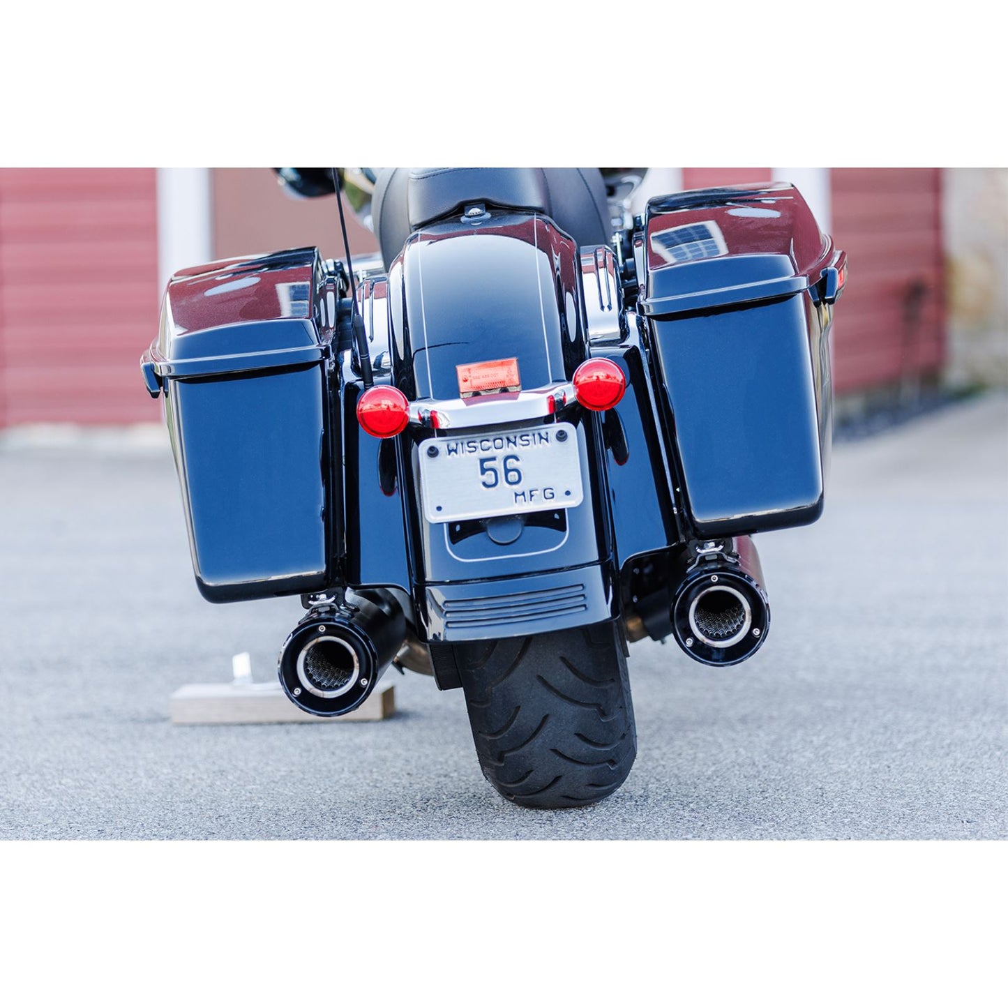 S&S Cycle 4-1/2" GNX Slip-On Mufflers - Guardian Black 550-1078_1139065