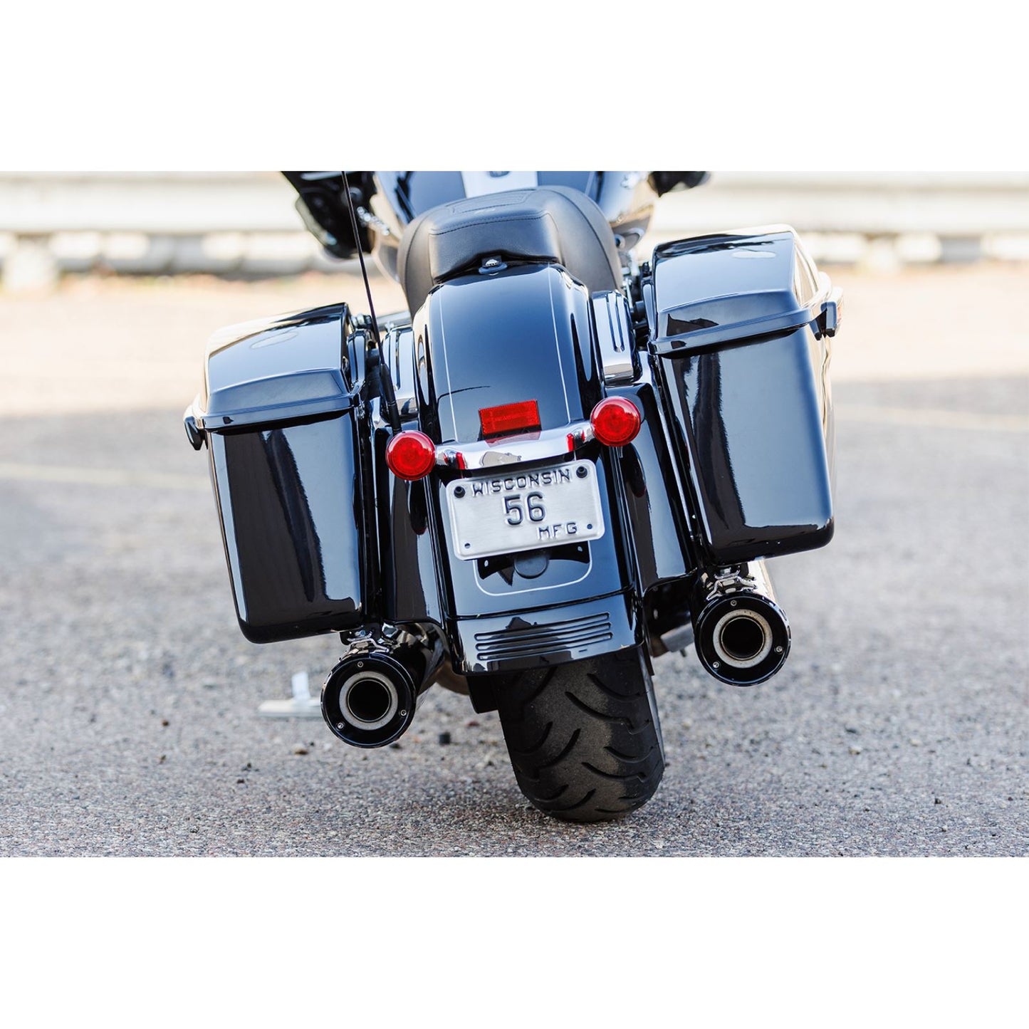 S&S Cycle 4-1/2" GNX Slip-On Mufflers - Chrome for Harley-Davidson 550-1079_1139072