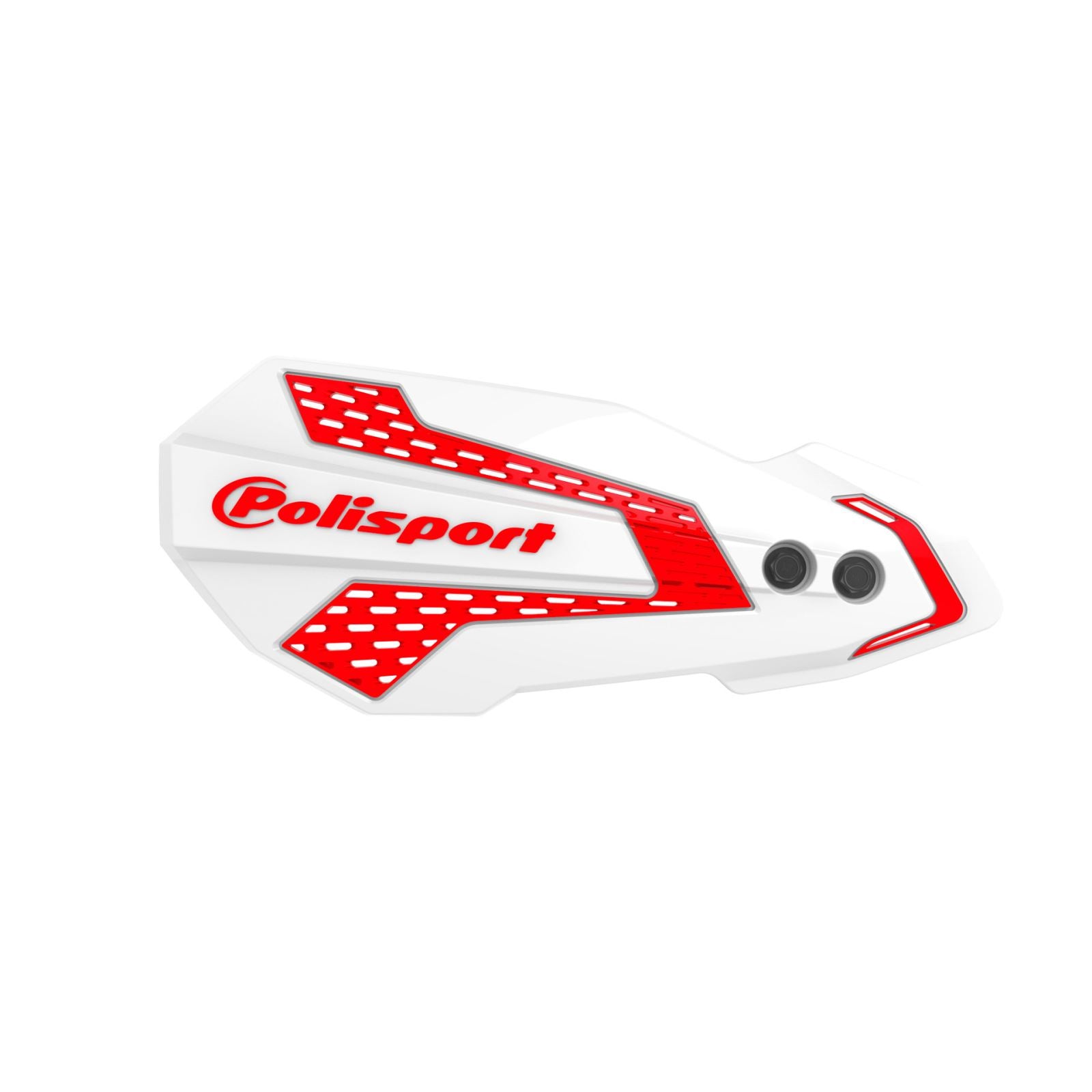 Polisport MX Flow Handguards - White/Red 8308200046_1144944
