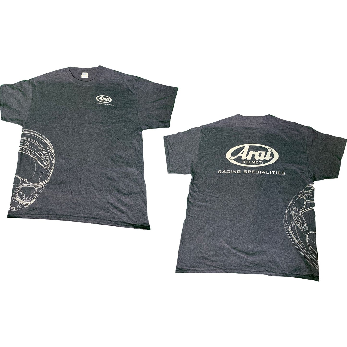 Arai Helmet T-Shirt - Dark Heather Gray - Large 121565_1135511