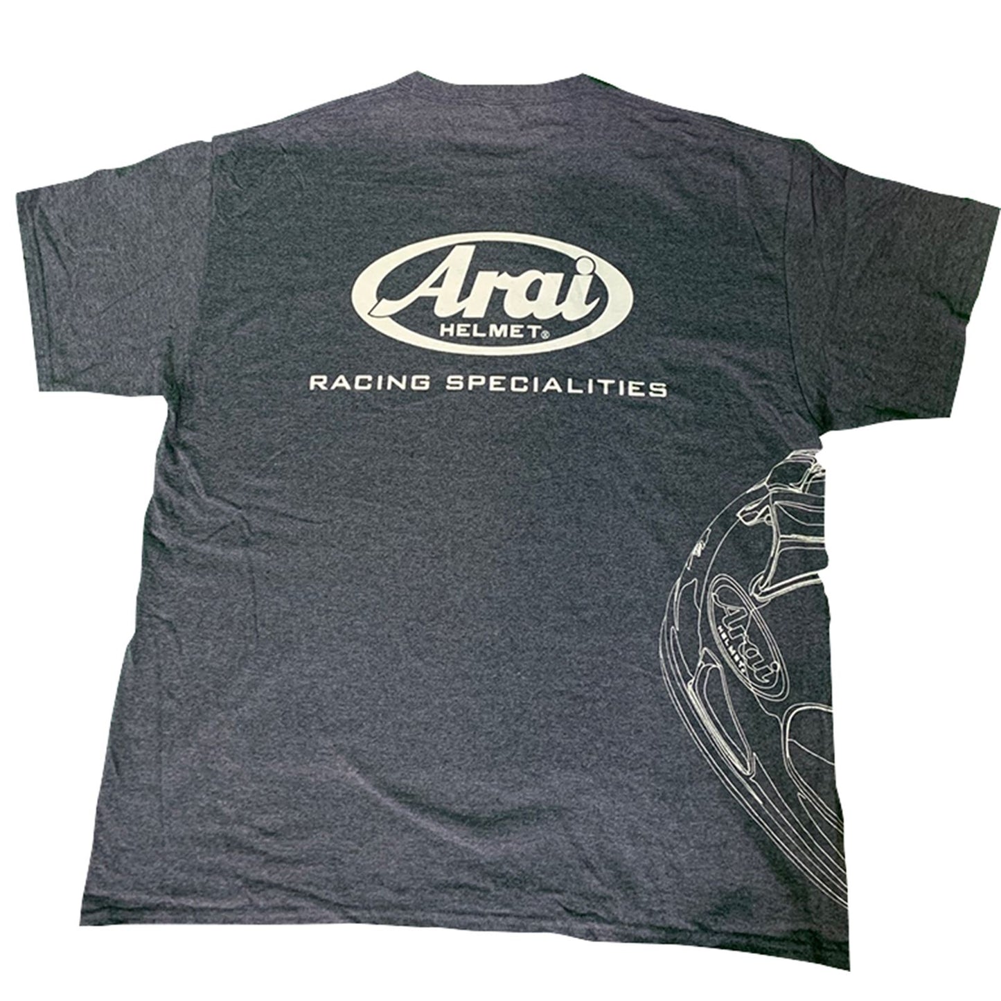 Arai Helmet T-Shirt - Dark Heather Gray - Large 121565_1135513