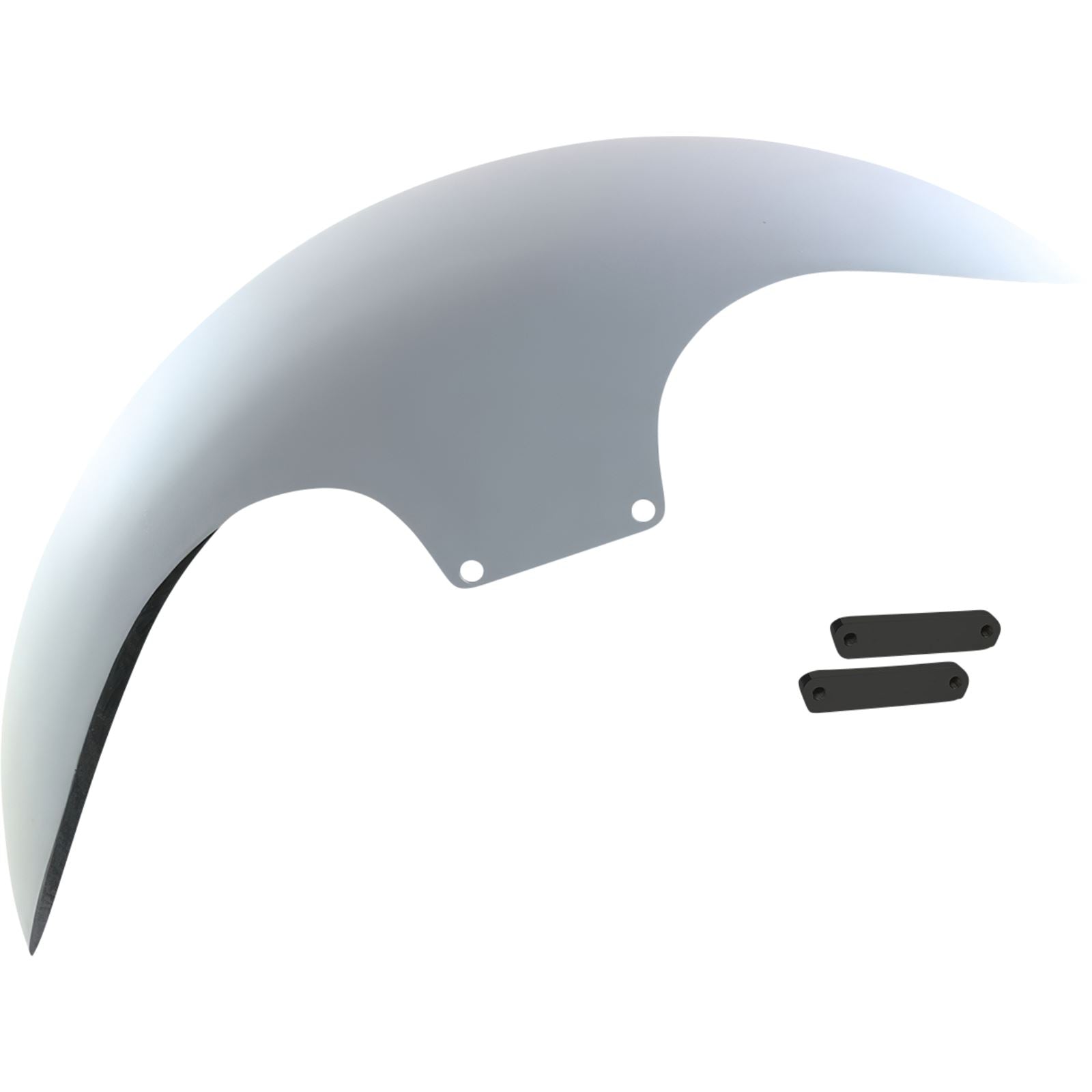 Paul Yaffe's Bagger Nation Cafe Front Fender - 19" - Black Adapters for Harley-Davidson [MPN: CAFE-19-14L-B-C]_1151931