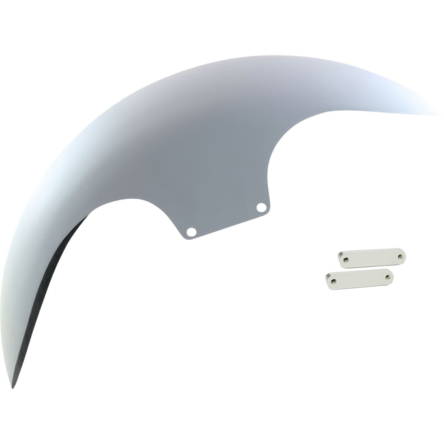 Paul Yaffe's Bagger Nation Cafe Front Fender - 19" - Chrome Adapters for Harley-Davidson [MPN: CAFE-19-14L-C-C]_1151932