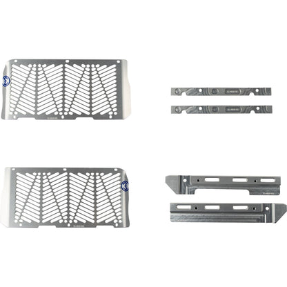 Moose Offroad Billet Radiator Guards - Silver for Beta 12-4023_1148322