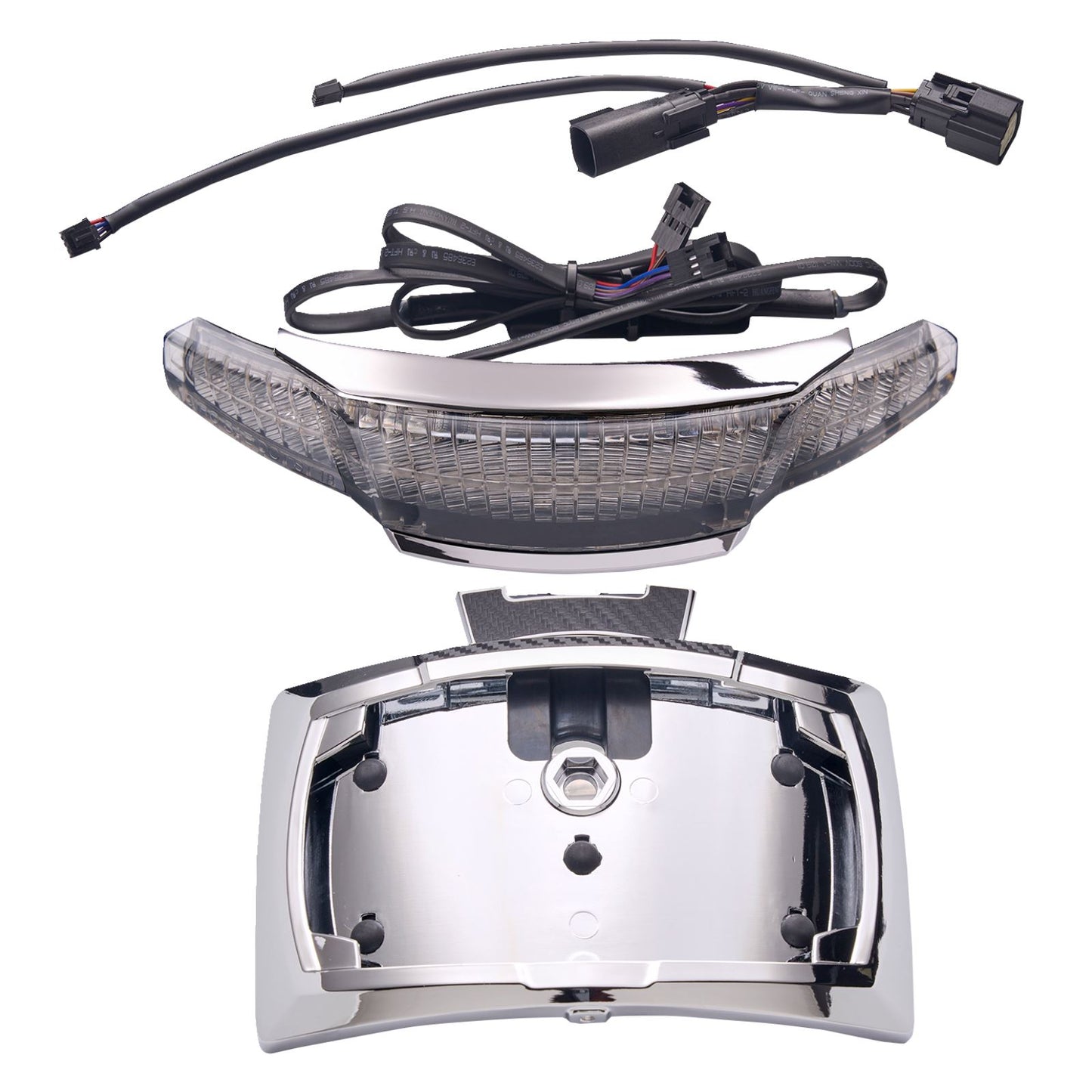 Ciro Taillight/License Plate Holder - Light Smoke Lens - Chrome [MPN: 40353]_1158505
