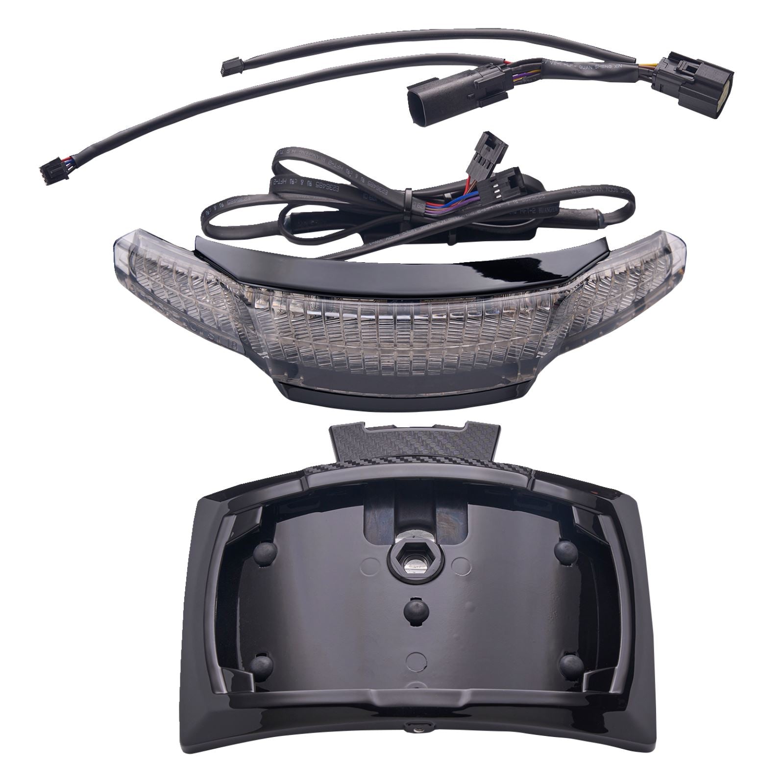 Ciro Taillight/License Plate Holder - Light Smoke Lens - Black [MPN: 40354]_1158504