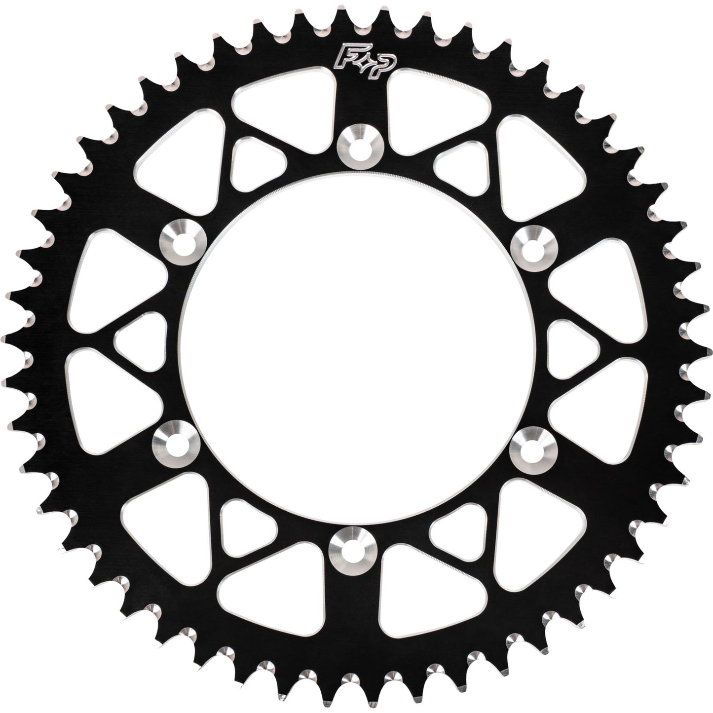 Fire Power Rear Sprocket - Aluminum 46T-420 - Black for Kawasaki/Suziki 410-46 BLK_1174716
