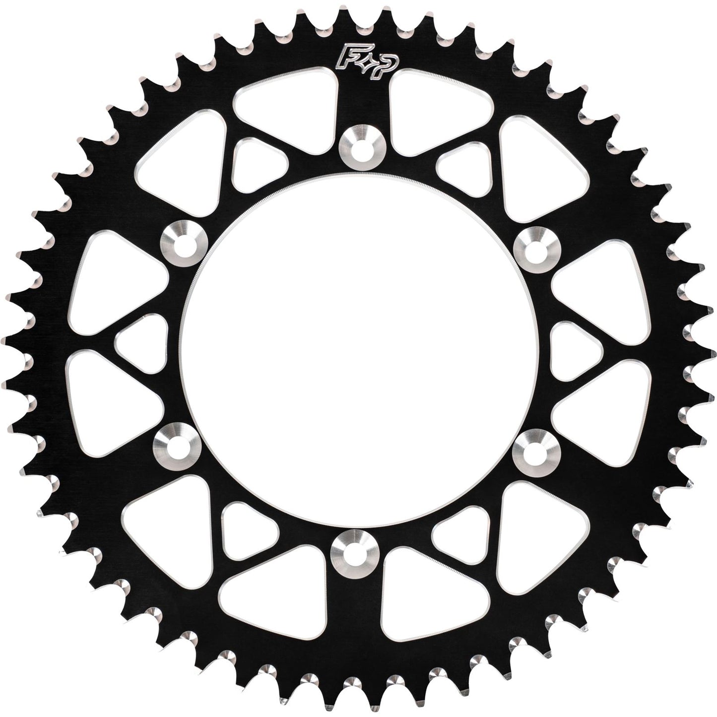 Fire Power Rear Sprocket Aluminum 48T-420 Black for Kawasaki/Suzuki [MPN: 410-48 BLK]_1520499