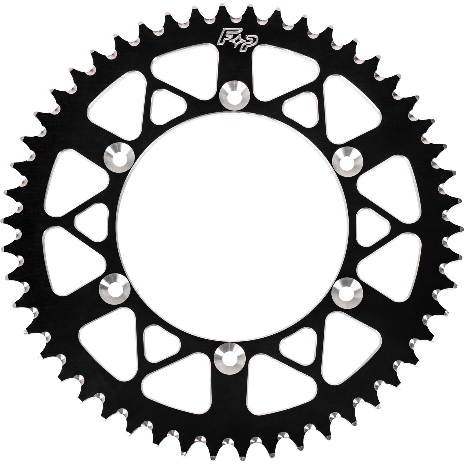 Fire Power Rear Sprocket Aluminum 48T-420 Black for Kawasaki/Suzuki [MPN: 410-48 BLK]_1520499