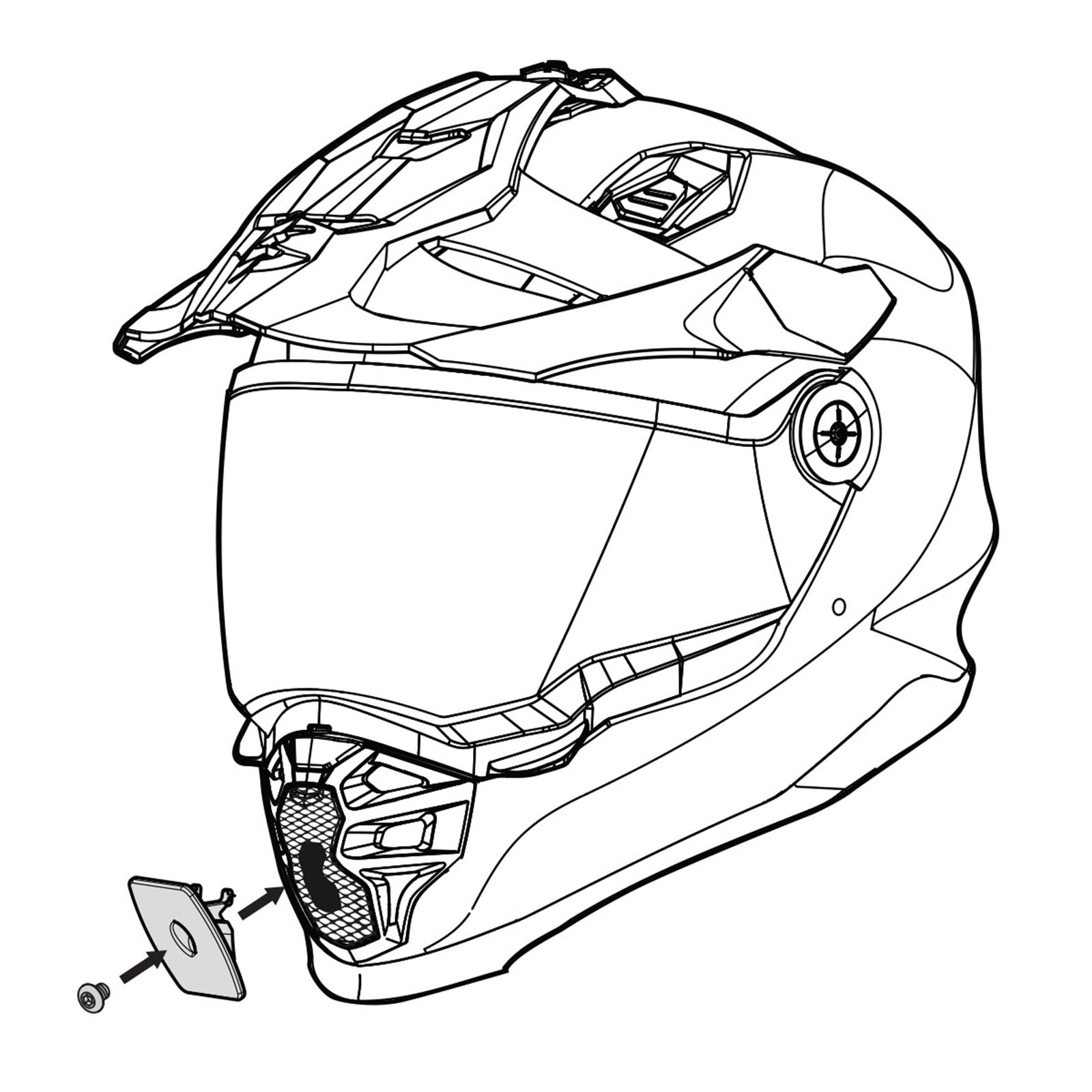ScorpionEXO XT9000 Action Camera Mount - Black  [MPN: 52-590-11]_1167096