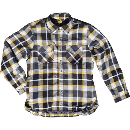 ScorpionEXO Women's Covert Flannel Shirt - White/Yellow - Large OPEN BOX [MPN: 52231-5]_2713833