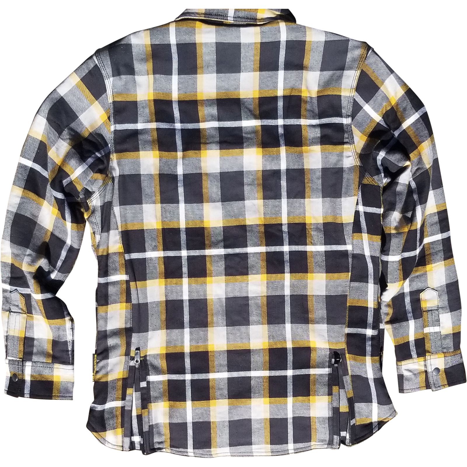 ScorpionEXO Women's Covert Flannel Shirt - White/Yellow - Large OPEN BOX [MPN: 52231-5]_2713834