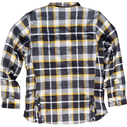 ScorpionEXO Women's Covert Flannel Riding Shirt - White/Yellow _1148388