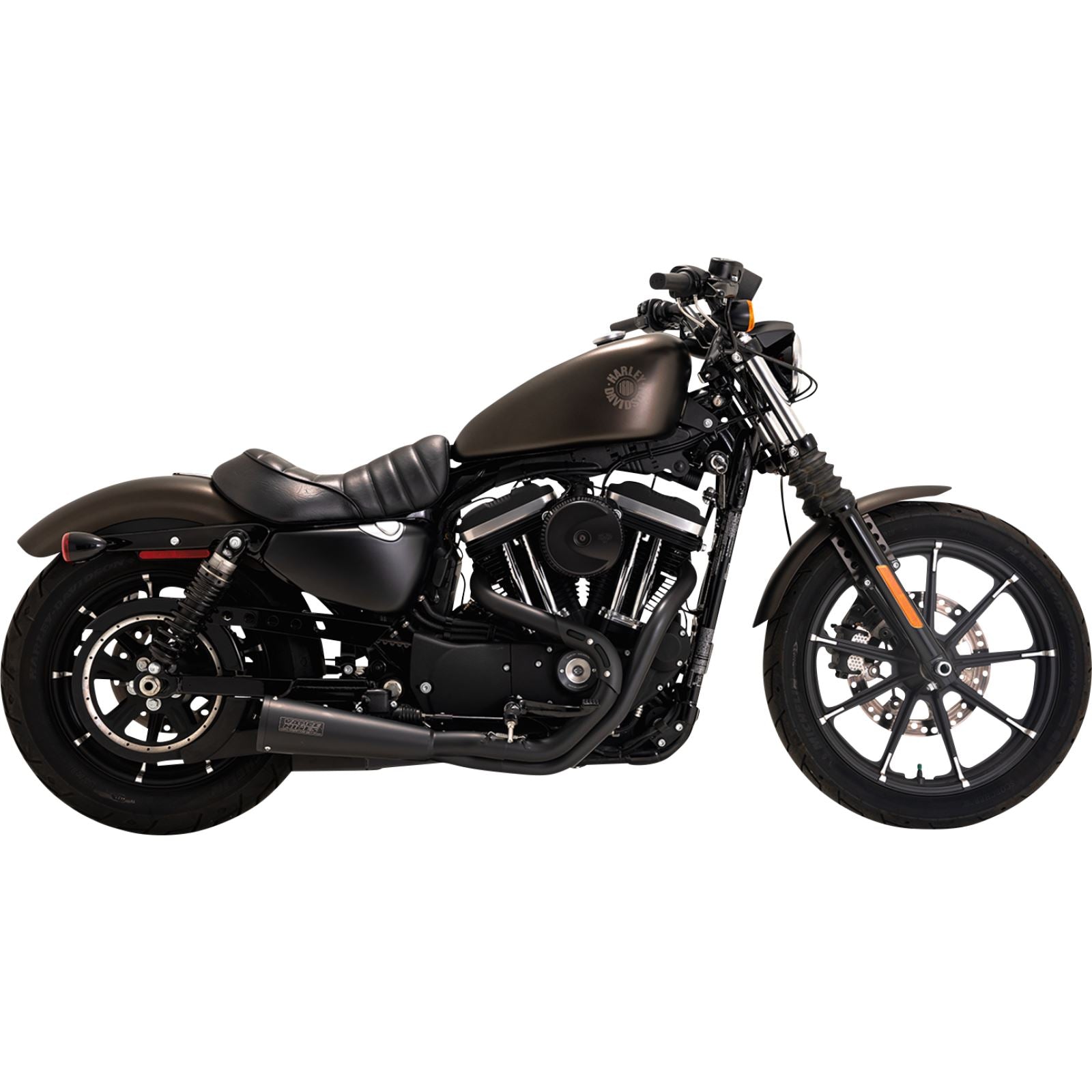 Vance And Hines Upsweep 2-into-1 Exhaust System - Stainless Steel - Black 47627_1146592