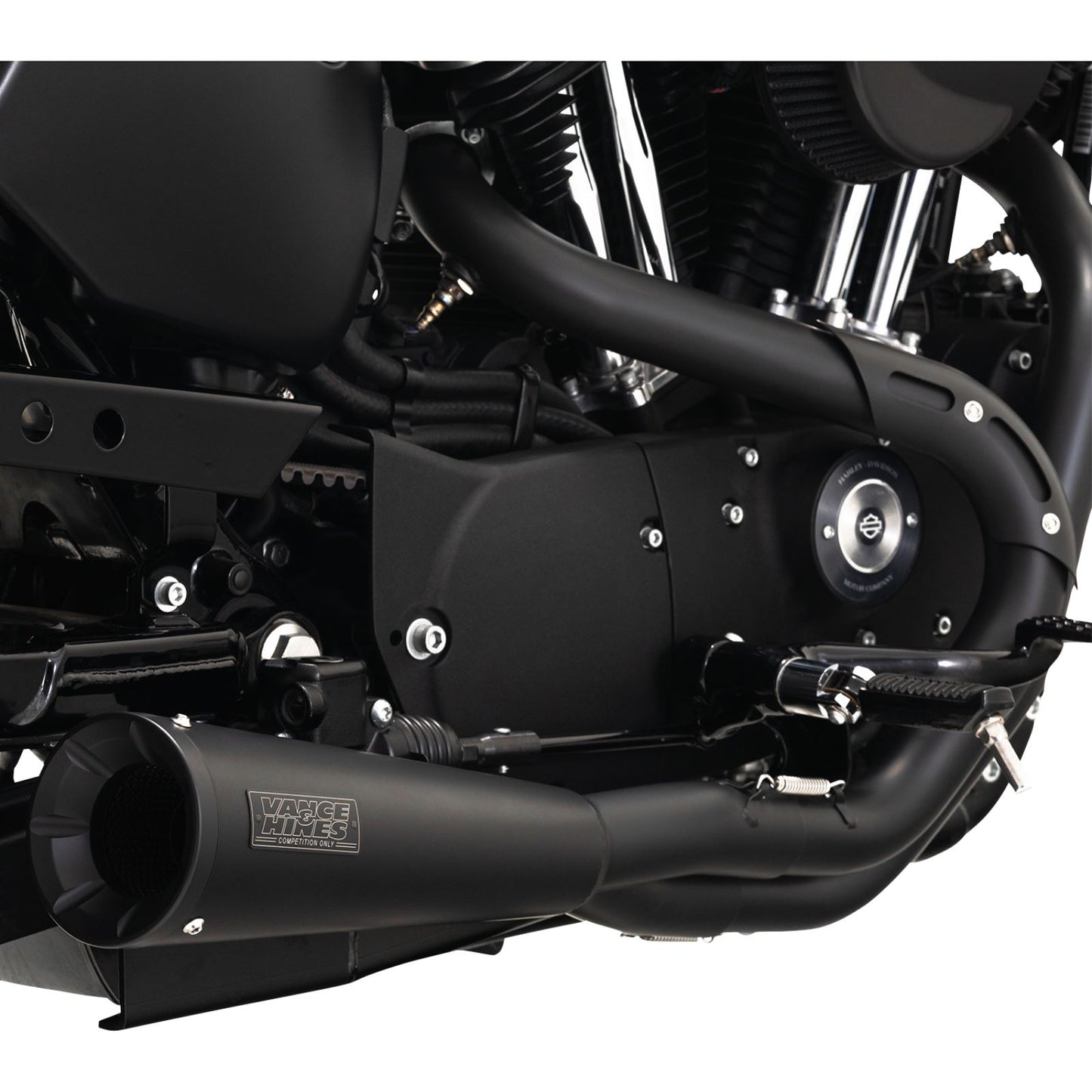 Vance And Hines Upsweep 2-into-1 Exhaust System - Stainless Steel - Black 47627_1146591