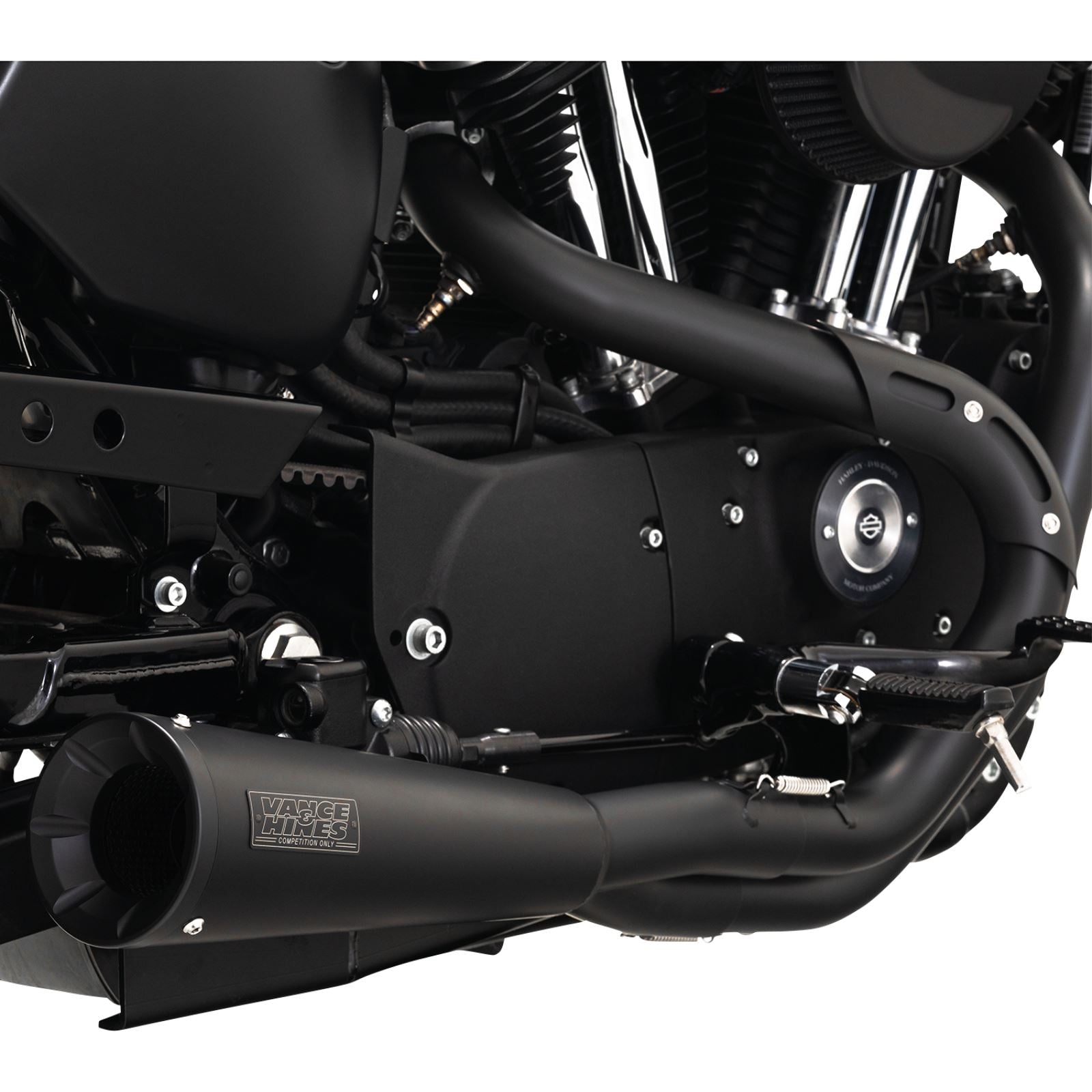 Vance And Hines Upsweep 2-into-1 Exhaust System - Stainless Steel - Black 47627_1146591