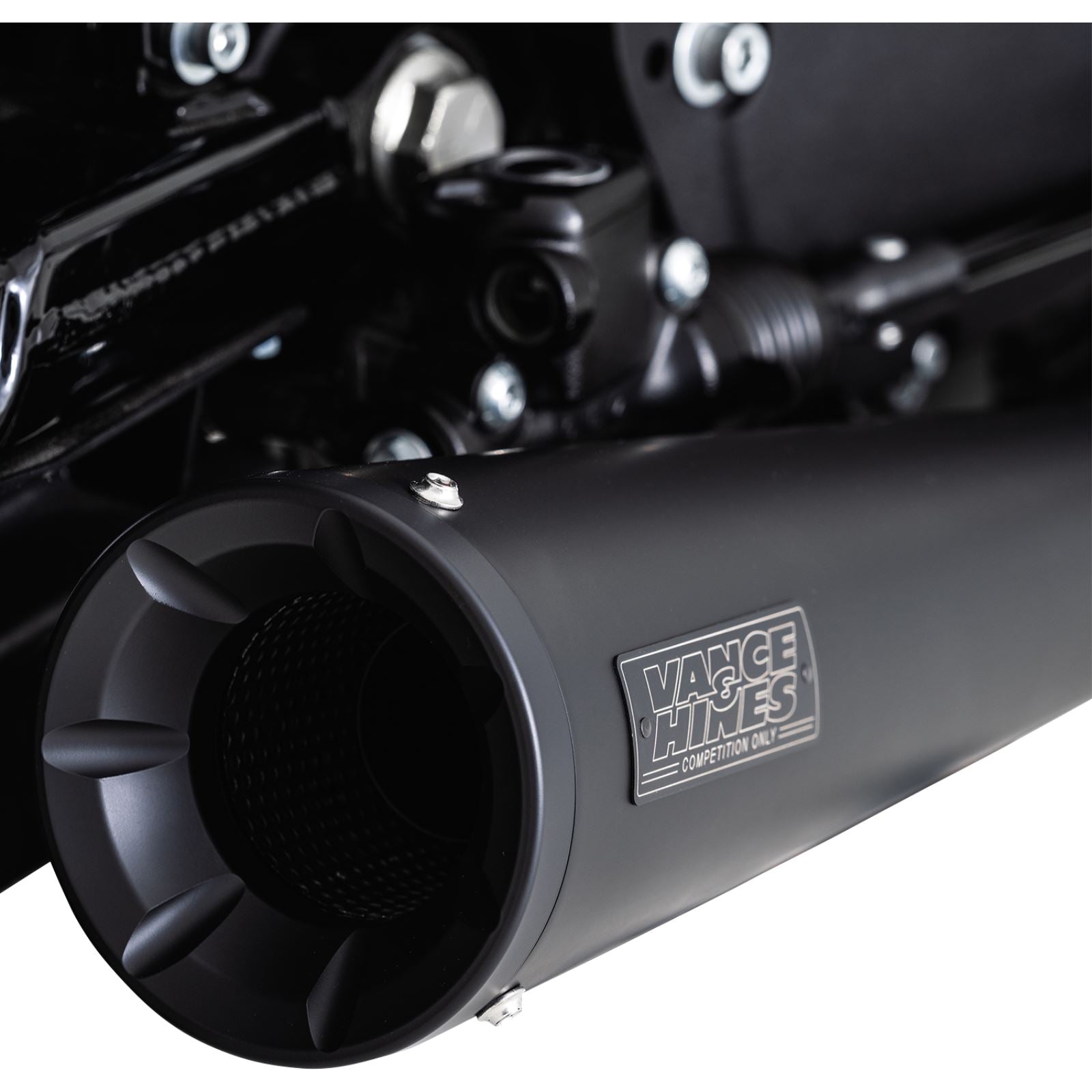 Vance And Hines Upsweep 2-into-1 Exhaust System - Stainless Steel - Black 47627_1146589