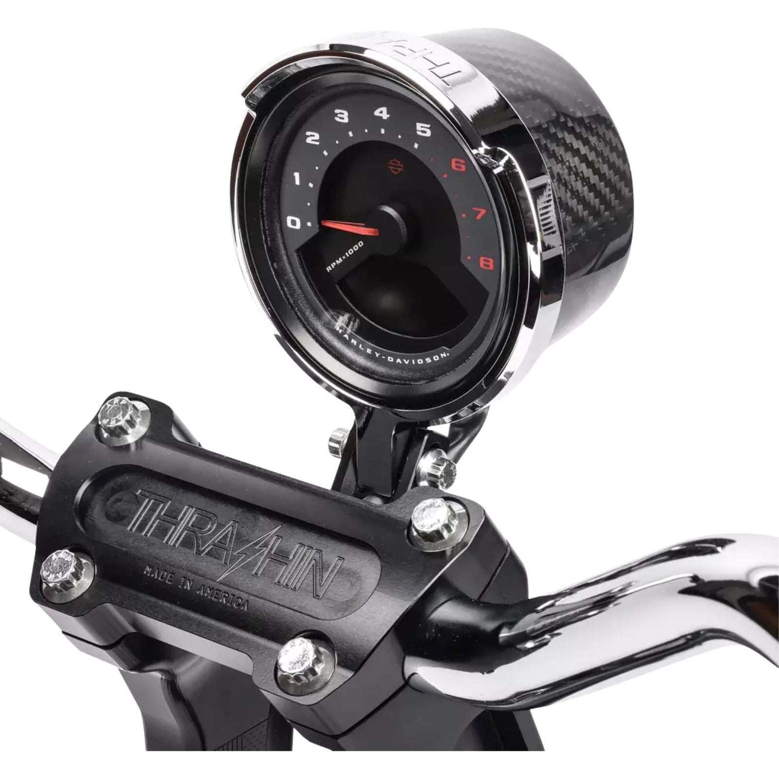 Thrashin Supply Company Gauge Relocation Kit - Chrome [MPN: TSC-2710-3]_1146999