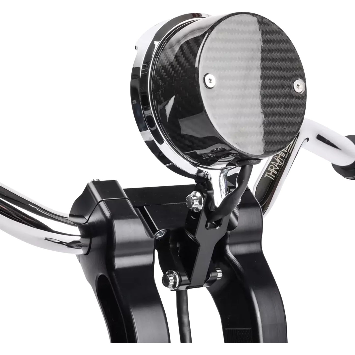 Thrashin Supply Company Gauge Relocation Kit - Chrome [MPN: TSC-2710-3]_1147000