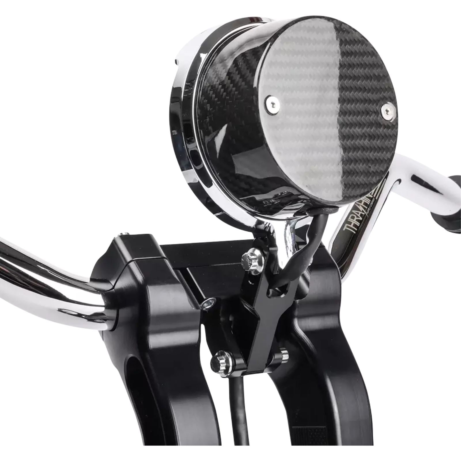 Thrashin Supply Company Gauge Relocation Kit - Chrome [MPN: TSC-2710-3]_1147000