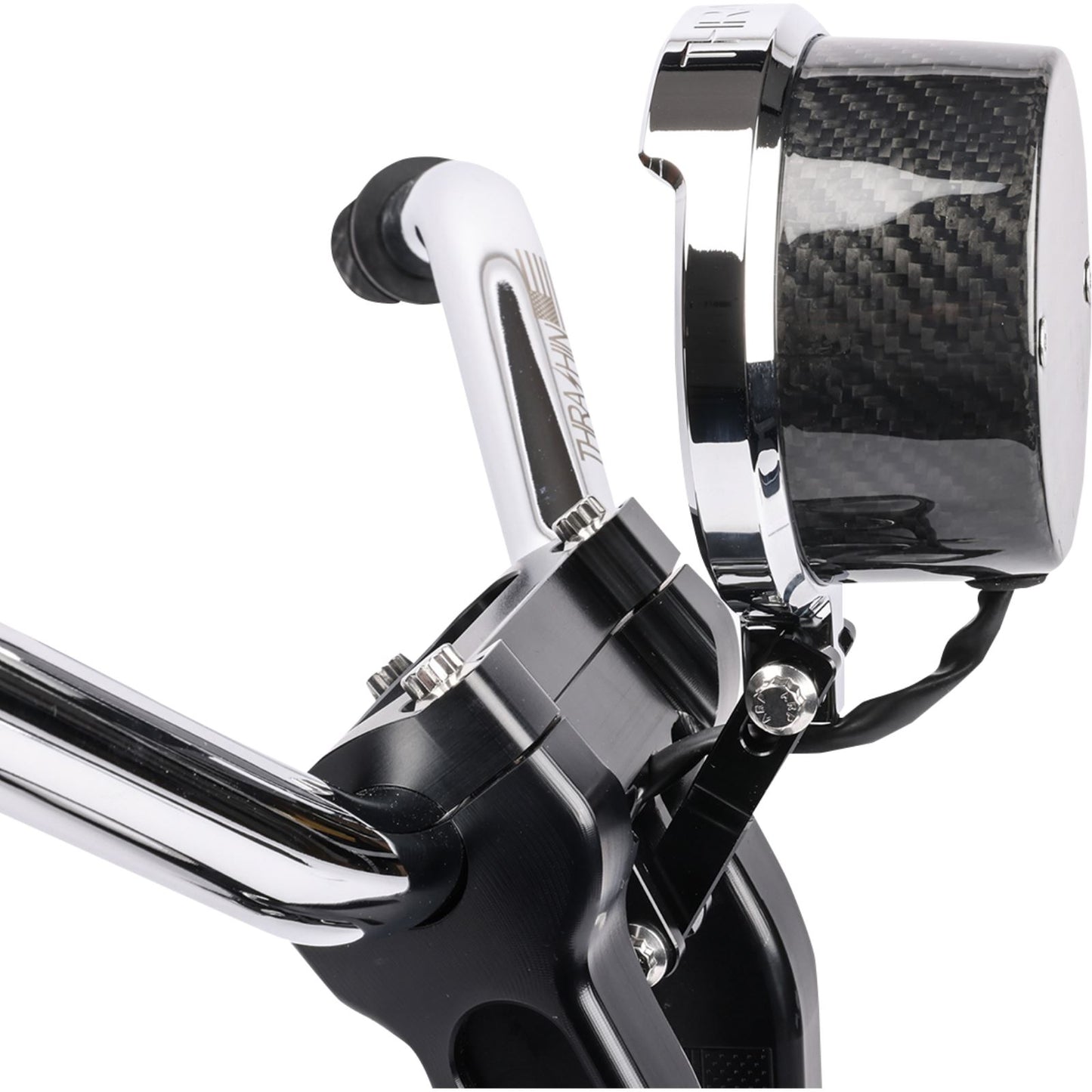 Thrashin Supply Company Gauge Relocation Kit - Chrome [MPN: TSC-2710-3]_1147002