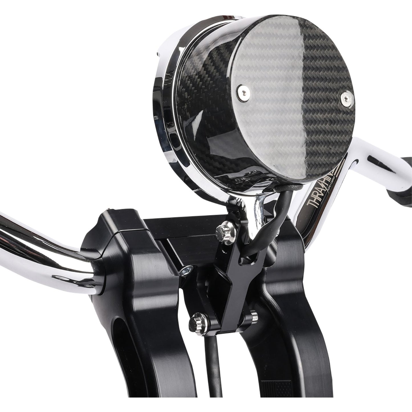 Thrashin Supply Company Gauge Relocation Kit - Chrome [MPN: TSC-2710-3]_1147006