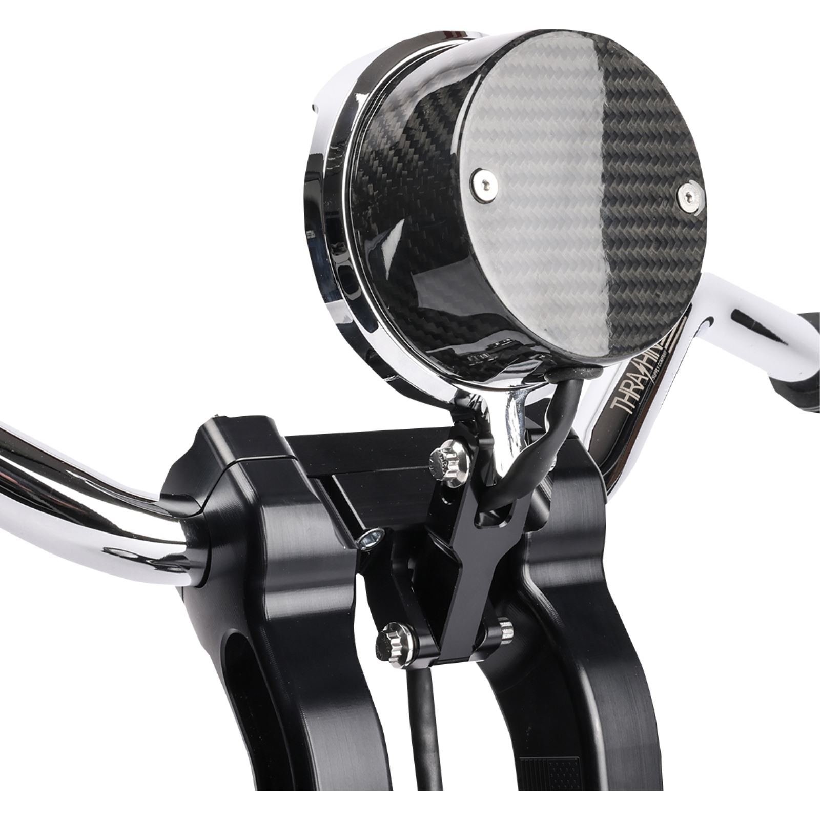 Thrashin Supply Company Gauge Relocation Kit - Chrome [MPN: TSC-2710-3]_1147006