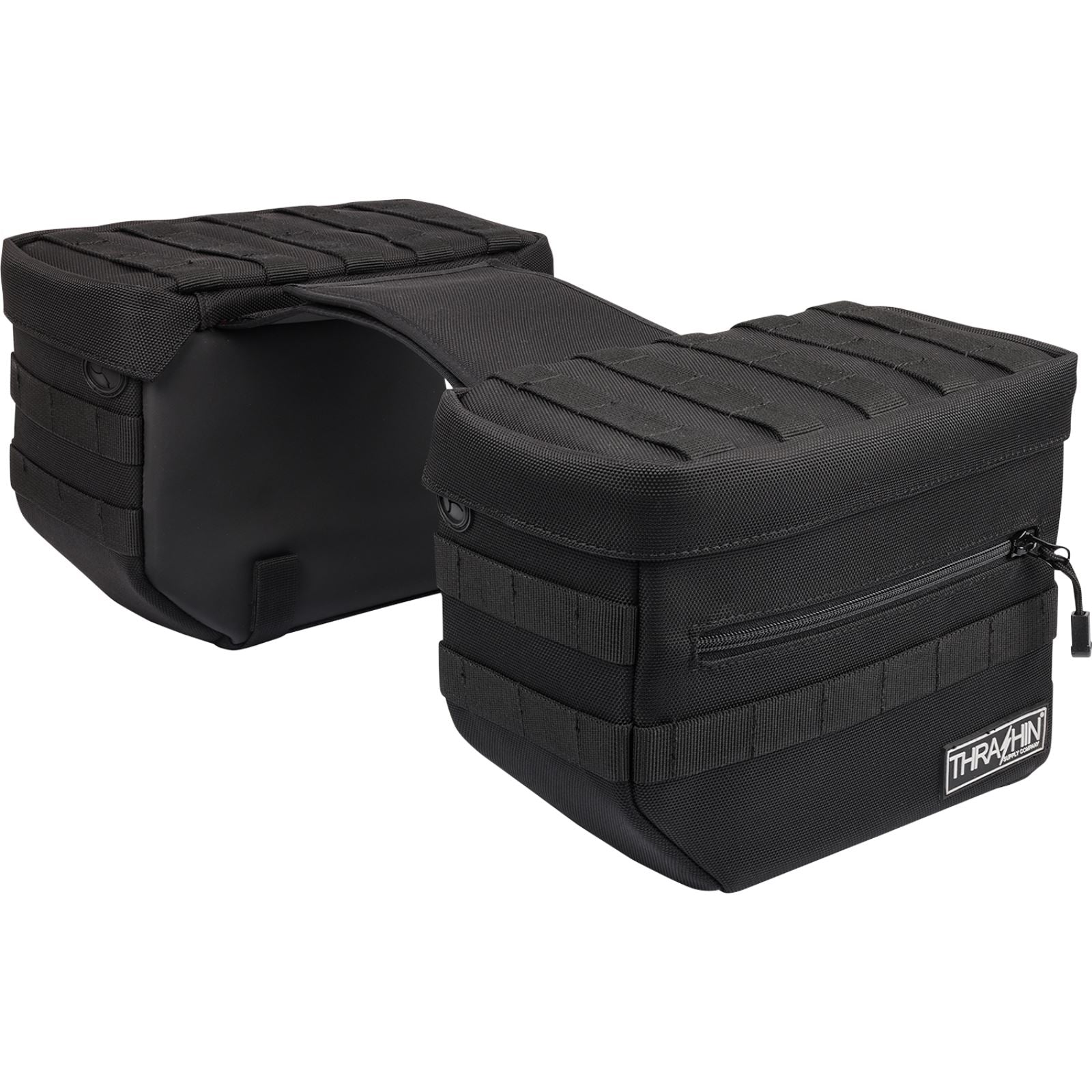 Thrashin Supply Company Essential Saddlebags - Black [MPN: TSB-0006]_1137965