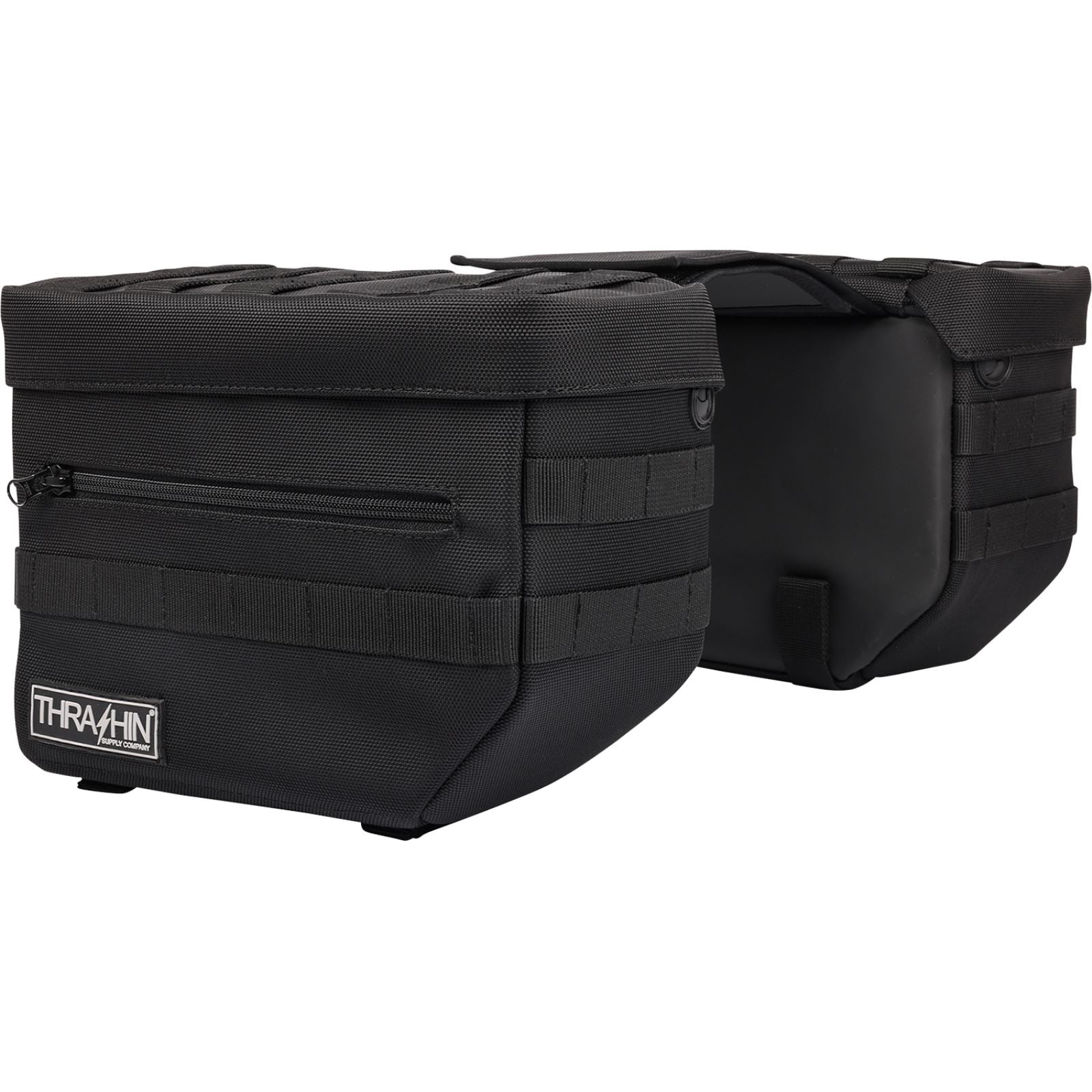 Thrashin Supply Company Essential Saddlebags - Black [MPN: TSB-0006]_1137966