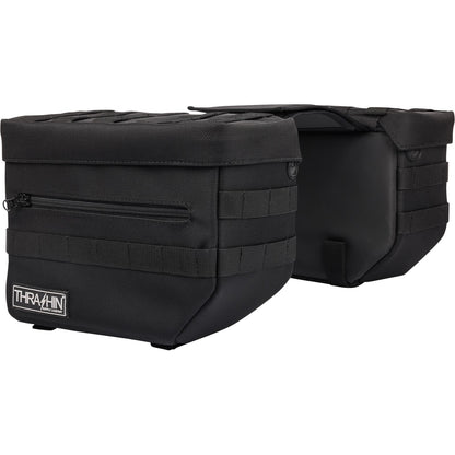 Thrashin Supply Company Essential Saddlebags - Black [MPN: TSB-0006]_1137966