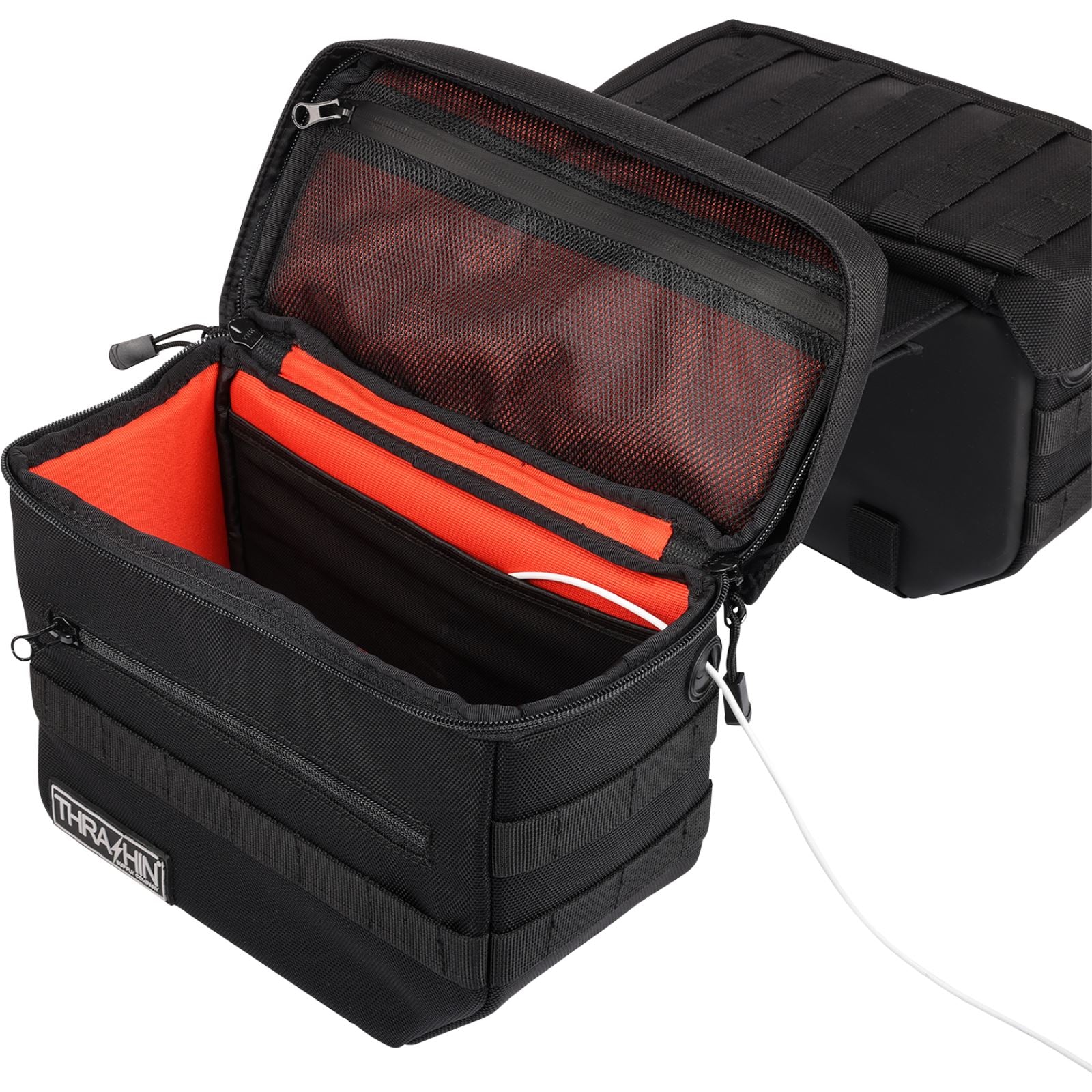 Thrashin Supply Company Essential Saddlebags - Black [MPN: TSB-0006]_1137968